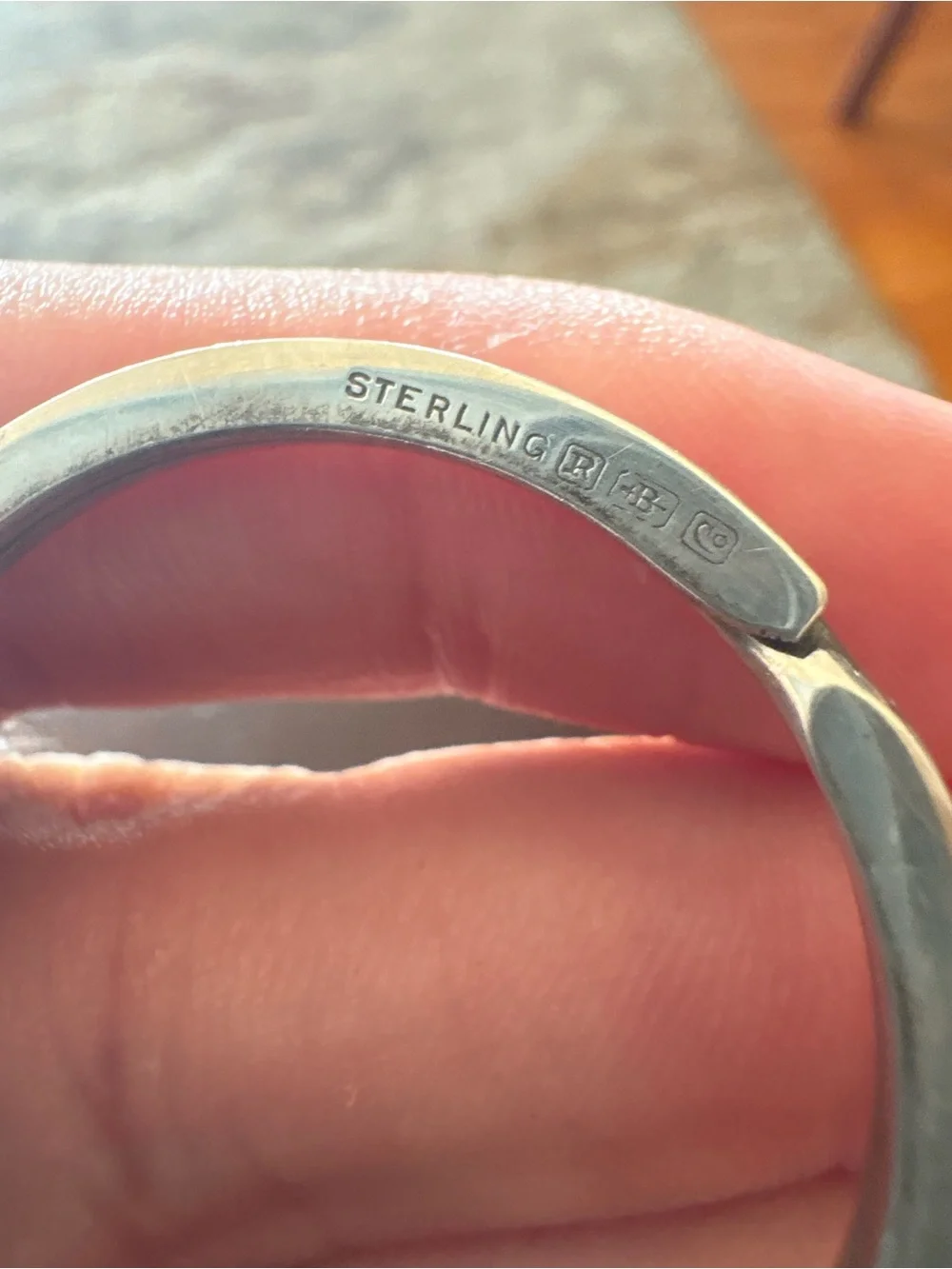 Authentic Tiffany & Co. Sterling Silver Round Key Ring Oval Tag, Vintage